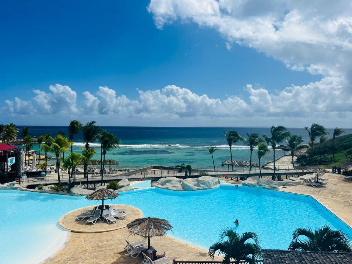 Studio Vue Mer Piscine Plage Kaz Punch Manganao Chez Julie Сен-Франсуа Экстерьер фото