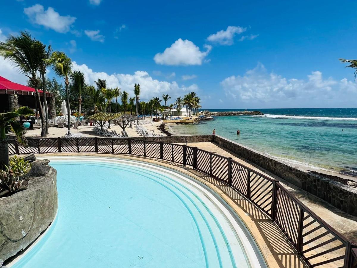 Studio Vue Mer Piscine Plage Kaz Punch Manganao Chez Julie Сен-Франсуа Экстерьер фото