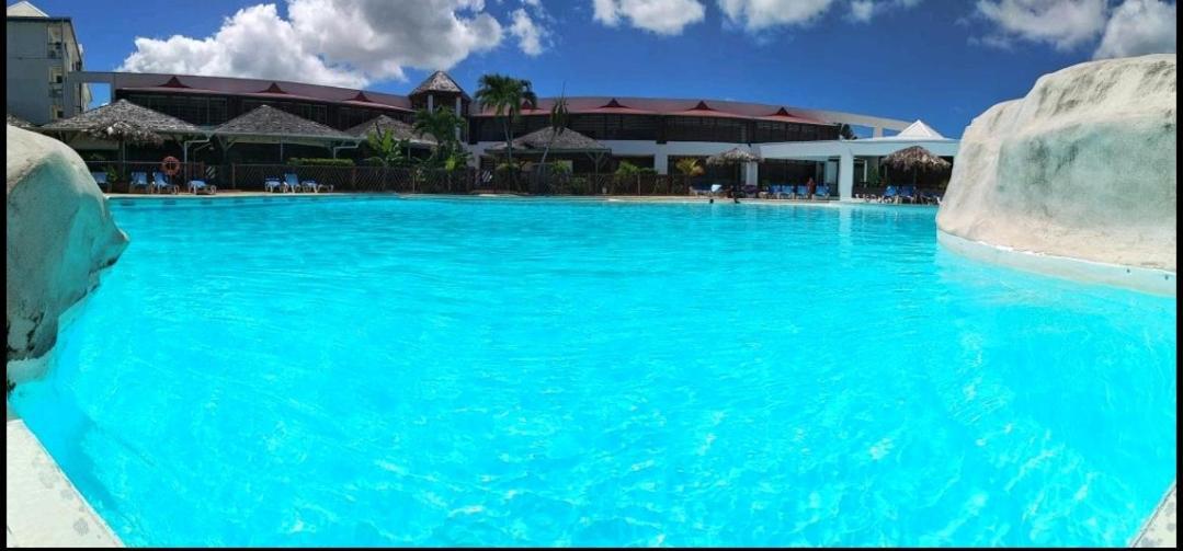 Studio Vue Mer Piscine Plage Kaz Punch Manganao Chez Julie Сен-Франсуа Экстерьер фото